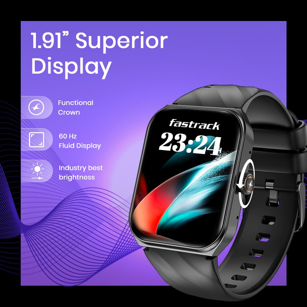 Fastrack New Limitless X2 Smartwatch|1.91" UltraVU with Rotating Crown|60 Hz Refresh Rate|Advanced Chipset | Online Shop