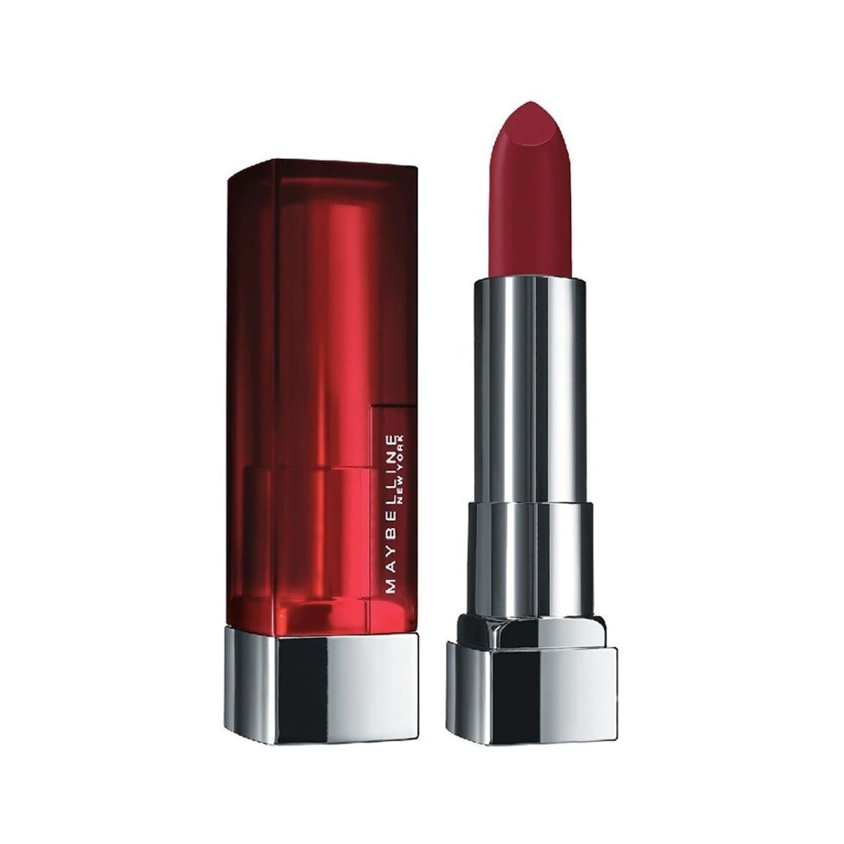 Maybelline New York Matte Lipstick, Intense Colour, Moisturised Lips, Color Sensational Creamy Matte, 695 Divine Wine, 3.9g